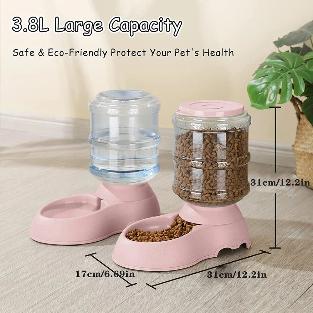 Automatic Water Dispenser for Dogs & Cats – Large Capacity Gravity Pet Drinker Bowl