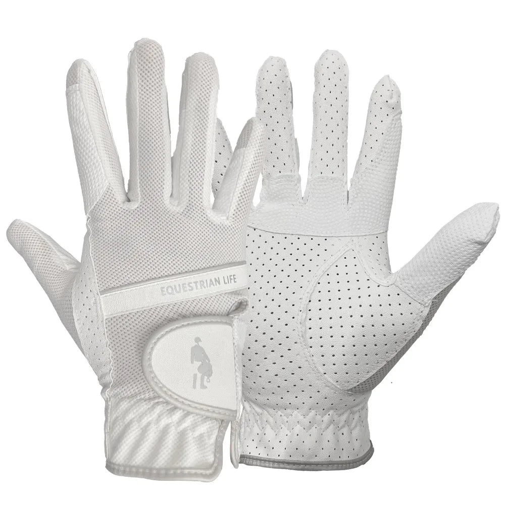 Equestrian Riding Gloves – Breathable Elastic Mesh, Non-Slip & Wear-Resistant Grip Gloves