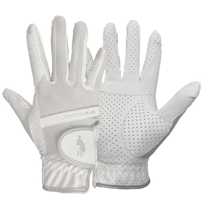 Equestrian Riding Gloves – Breathable Elastic Mesh, Non-Slip & Wear-Resistant Grip Gloves
