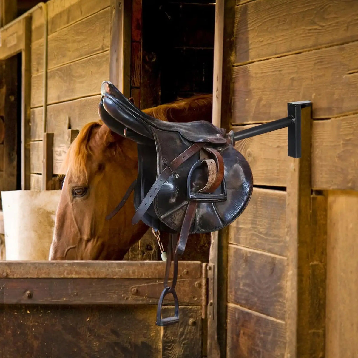 Horse Saddle Rack Stand – Wall-Mounted Removable Tack & Blanket Storage Organizer