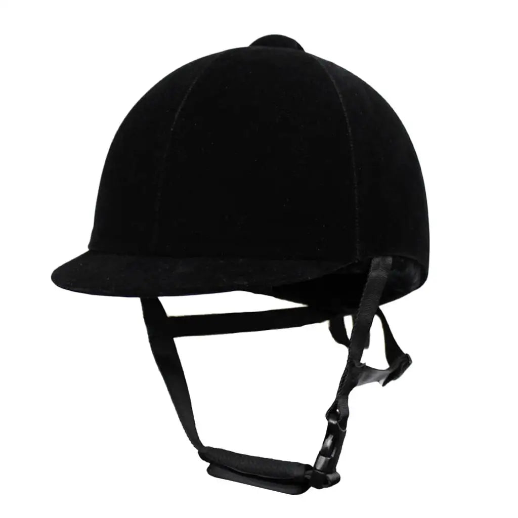 Velvet Horse Riding Helmet – Ventilated Youth Equestrian Safety Headgear