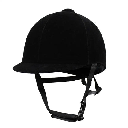 Velvet Horse Riding Helmet – Ventilated Youth Equestrian Safety Headgear