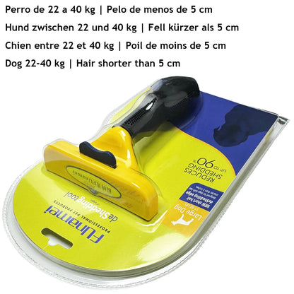 Pet Grooming Brush & Comb – Dog & Cat Hair Detangler, Knot Remover & Anti-Lice Grooming Tool for Short & Long Hair