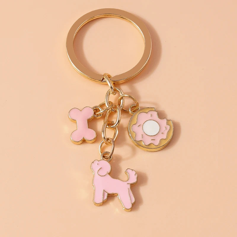 Enamel Horse Unicorn Keychain, Cute Animal Key Ring Pendant, Car Key Holder, Handbag Accessory, DIY Jewelry Gift for Women and Girls