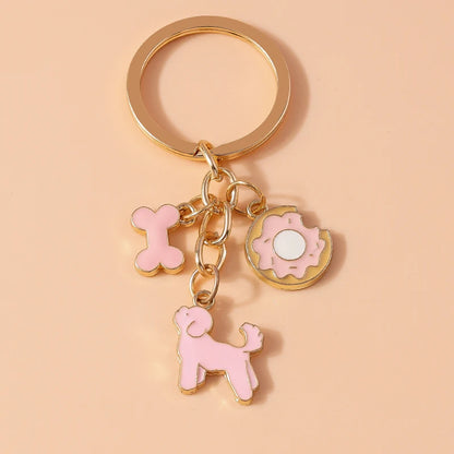 Enamel Horse Unicorn Keychain, Cute Animal Key Ring Pendant, Car Key Holder, Handbag Accessory, DIY Jewelry Gift for Women and Girls