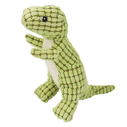 Funny Dinosaur Plush Dog Toy – Squeaky Stuffed Chew Toy for Training, Teething & Exercise