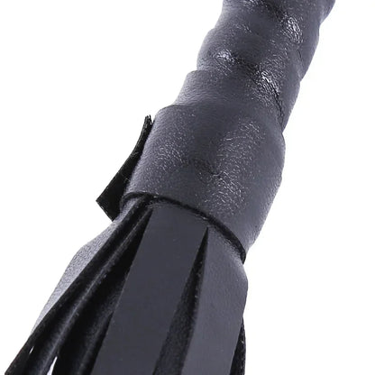 PU Leather Horse Riding Crop – Durable Equestrian Training Whip (Black)