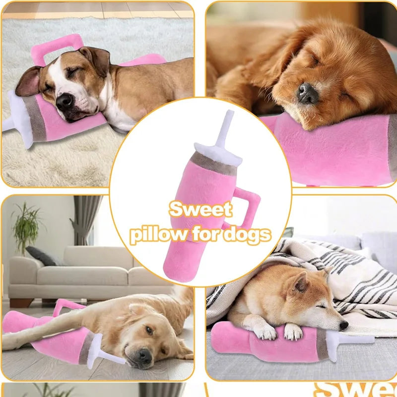 Safe Squeaky Dog Cup Toy – Durable Chew Toy for Small, Medium & Large Dogs (Aggressive Chewers)