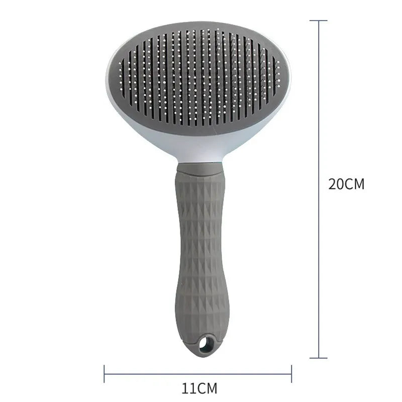 Pet Grooming Brush – Cat & Dog Hair Remover Comb for Puppies & Kittens, Deshedding & Grooming Tool