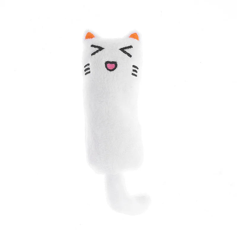 Cute Interactive Catnip Plush Cat Toy – Squeaky Chew Toy for Teeth Grinding & Play