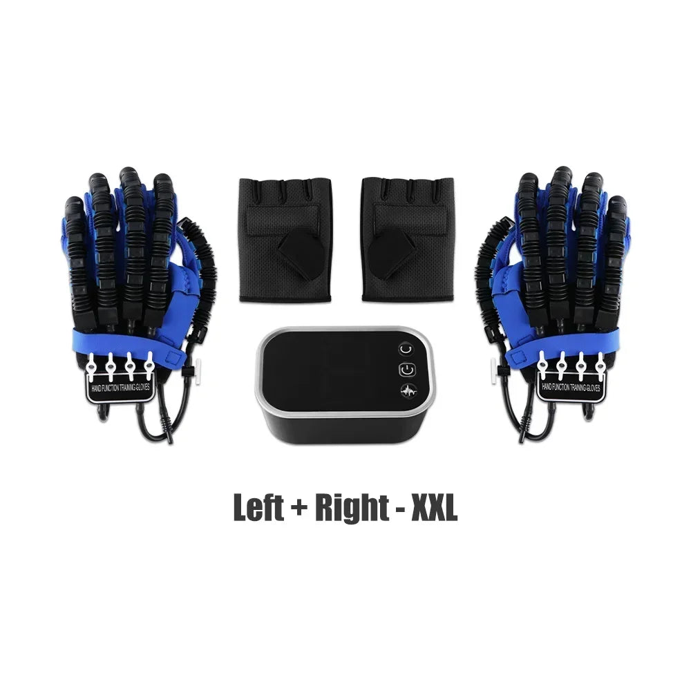 Hand Rehabilitation Exercise Robot Glove, Left and Right Hand Training Device, Finger Exerciser for Hand Mobility and Recovery