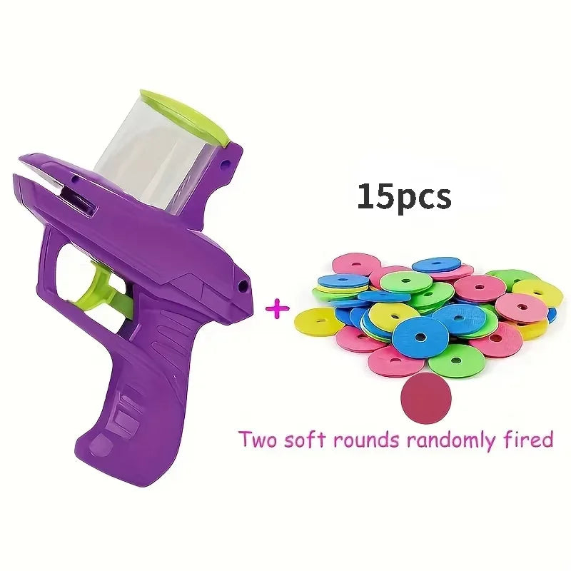 Pet Toy Launcher with Colorful Flying Discs – Interactive Chase Toy for Dogs, Cats & Kittens (Indoor & Outdoor)