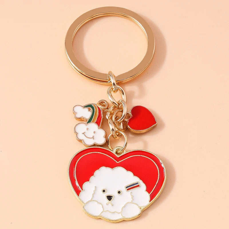 Enamel Horse Unicorn Keychain, Cute Animal Key Ring Pendant, Car Key Holder, Handbag Accessory, DIY Jewelry Gift for Women and Girls