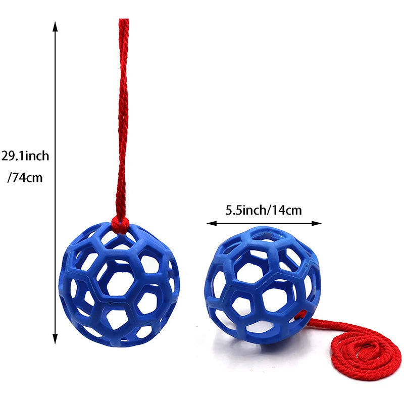 Horse Treat Ball & Hanging Hay Feeder, Foraging Toy for Stress Relief