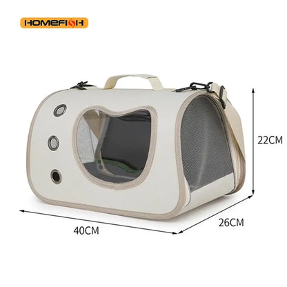 Portable Foldable Pet Carrier Bag – Breathable Shoulder Carrier for Small Dogs & Cats