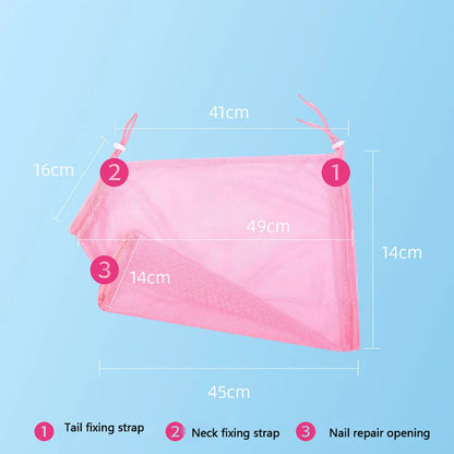 Adjustable Mesh Cat Grooming & Bathing Bag – Anti-Scratch Restraint for Washing, Nail Trimming & Care