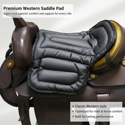 Horse Riding Seat Cushion – Soft Artificial Leather Equestrian Saddle Pad for Comfort (Western Style)