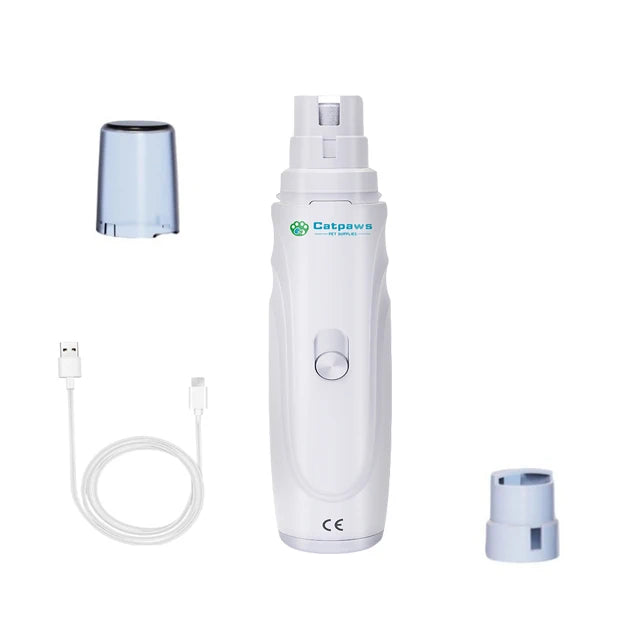 USB Rechargeable Electric Pet Nail Grinder – Quiet Dog & Cat Claw Trimmer