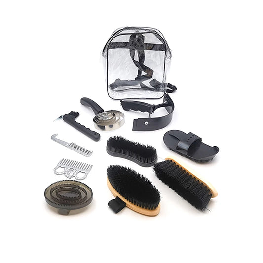 Professional Horse Grooming Kit – 10-Piece Complete Stable Cleaning & Care Tool Set