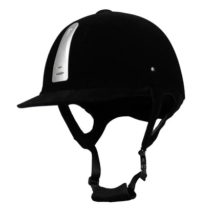Velvet Horse Riding Helmet – Ventilated Youth Equestrian Safety Headgear