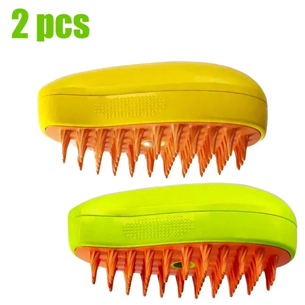3-in-1 Steam Pet Grooming Brush – Spray Massage Comb for Detangling & Hair Removal (Cats & Dogs)