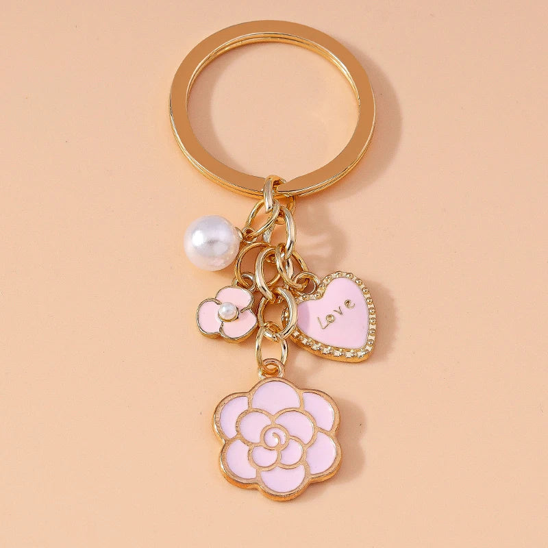 Enamel Horse Unicorn Keychain, Cute Animal Key Ring Pendant, Car Key Holder, Handbag Accessory, DIY Jewelry Gift for Women and Girls