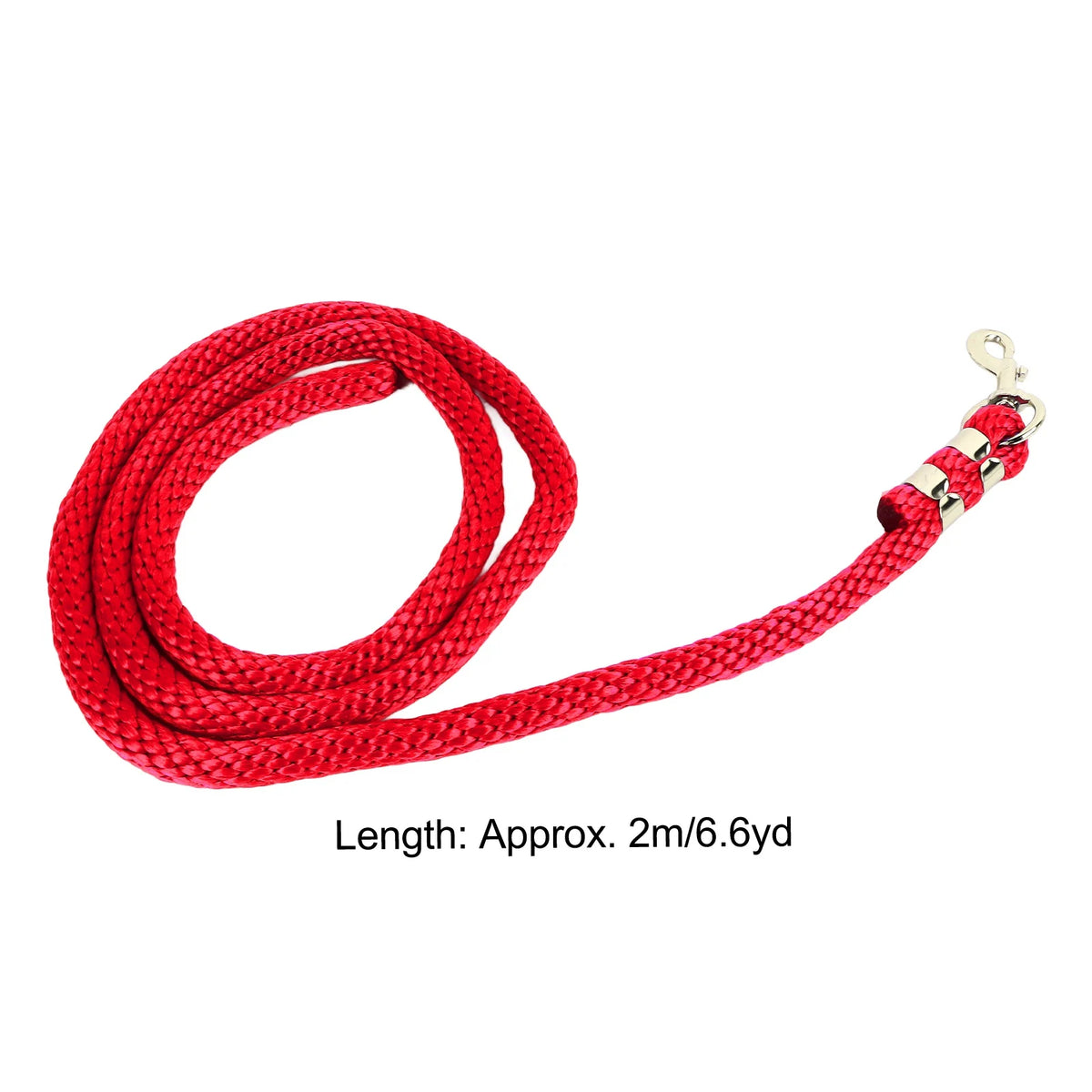 2m Horse Lunge Line, Heavy-Duty Training Rope with Snap
