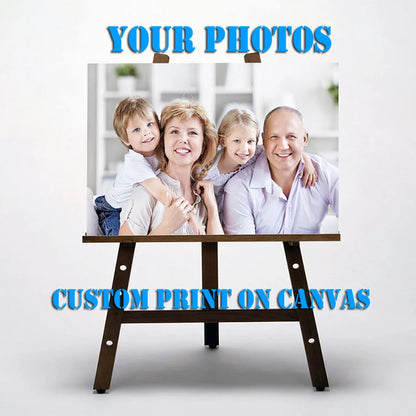 Custom Photo Canvas Print – Personalized Pet & Family Picture Wall Art Home Decor Poster