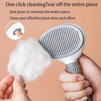 Pet Grooming Brush – Cat & Dog Hair Remover Comb for Puppies & Kittens, Deshedding & Grooming Tool