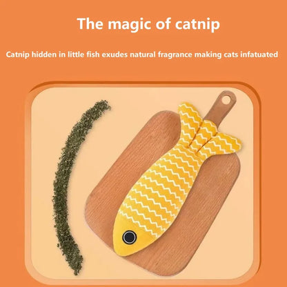 3-Pack Fish Catnip Toys – Interactive Cat Chew & Kicker Toys for Indoor Cats