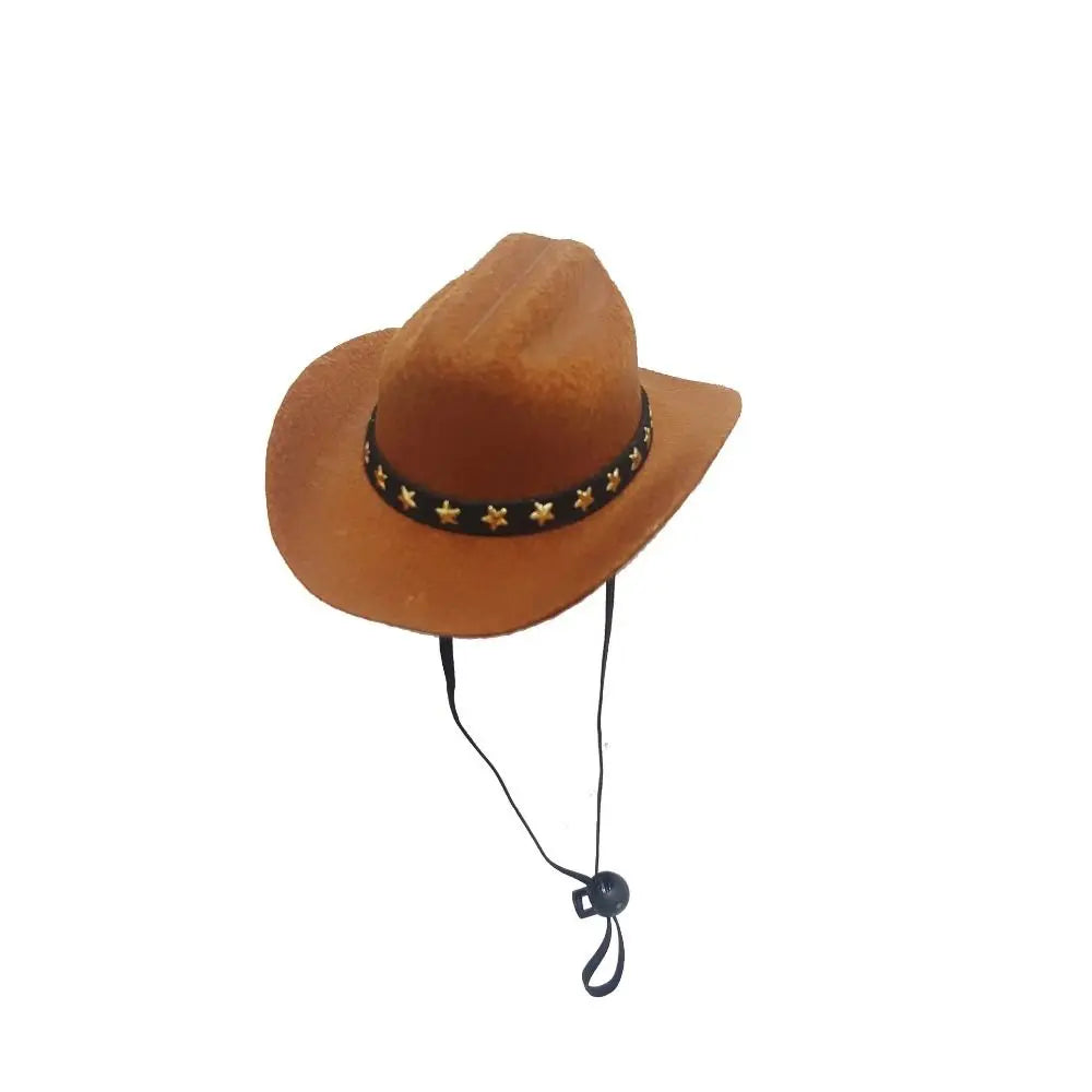 Adjustable Cowboy Hat for Dogs & Cats, Funny Summer Pet Headwear