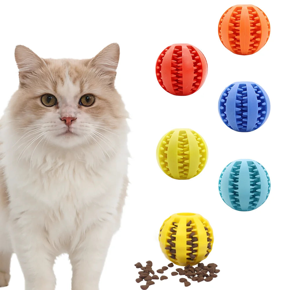 Dog Treat Dispensing Ball, Teething & Puzzle Chew Toy