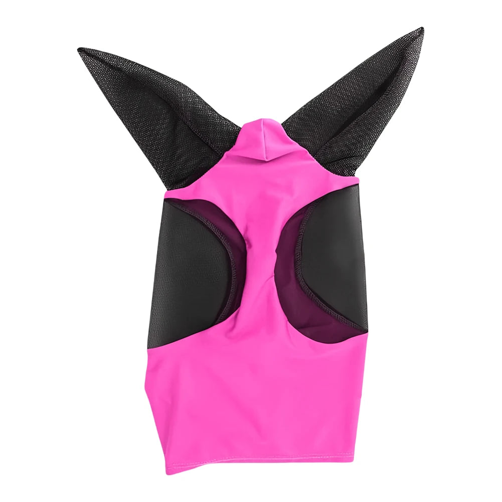 Stretchy Mesh Horse Fly Mask, Breathable Anti-Mosquito Ear Protection