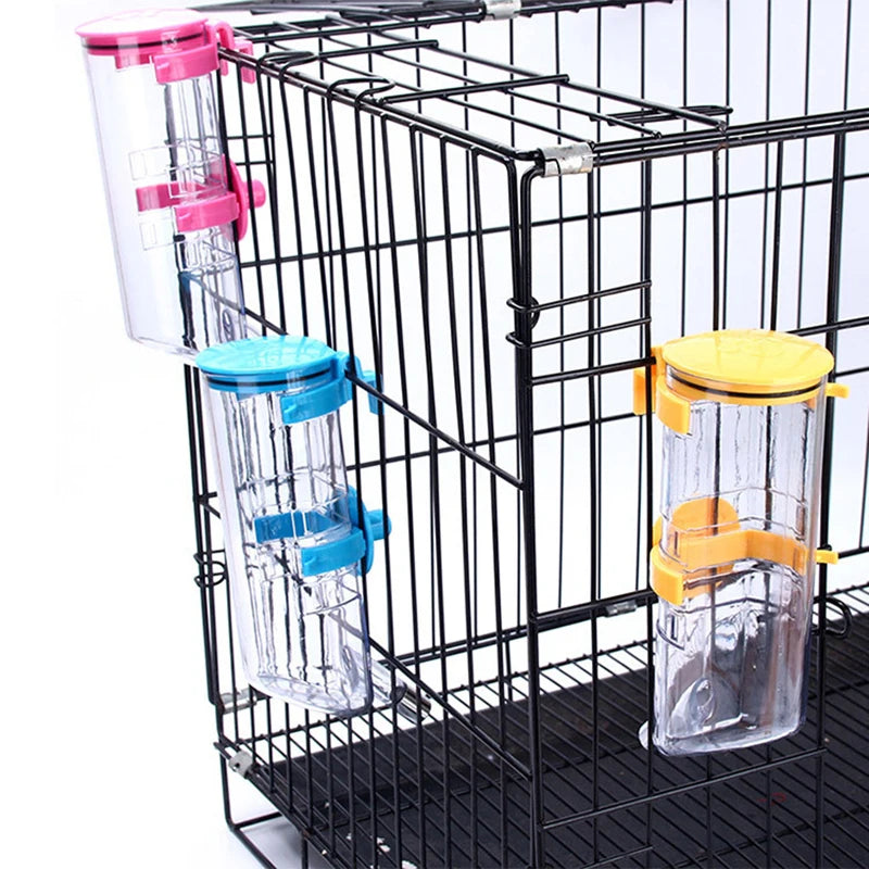 Hanging Pet Water Dispenser for Cages – Automatic Drinking Fountain with No-Leak Spout