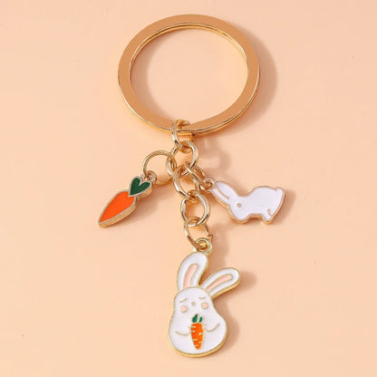 Enamel Horse Unicorn Keychain, Cute Animal Key Ring Pendant, Car Key Holder, Handbag Accessory, DIY Jewelry Gift for Women and Girls