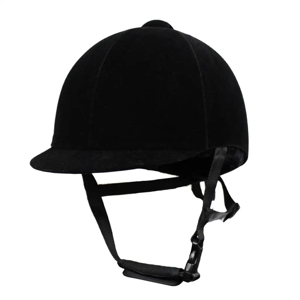 Velvet Horse Riding Helmet – Ventilated Youth Equestrian Safety Headgear