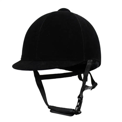 Velvet Horse Riding Helmet – Ventilated Youth Equestrian Safety Headgear