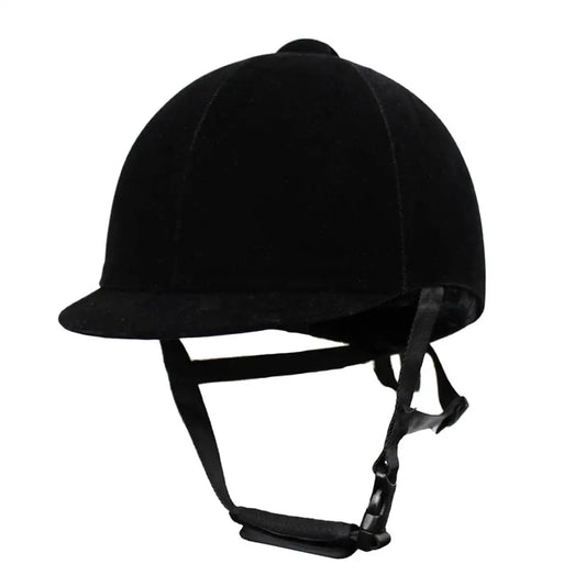 Velvet Horse Riding Helmet – Ventilated Youth Equestrian Safety Headgear