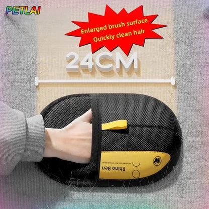 Reusable Pet Hair Removal Glove – Electrostatic Grooming Mitt for Cats & Dogs, Couch & Carpet Cleaner