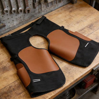 Farrier Apron with Side Pockets – Adjustable Horse Hoof Trimming & Horseshoe Repair Apron Chaps