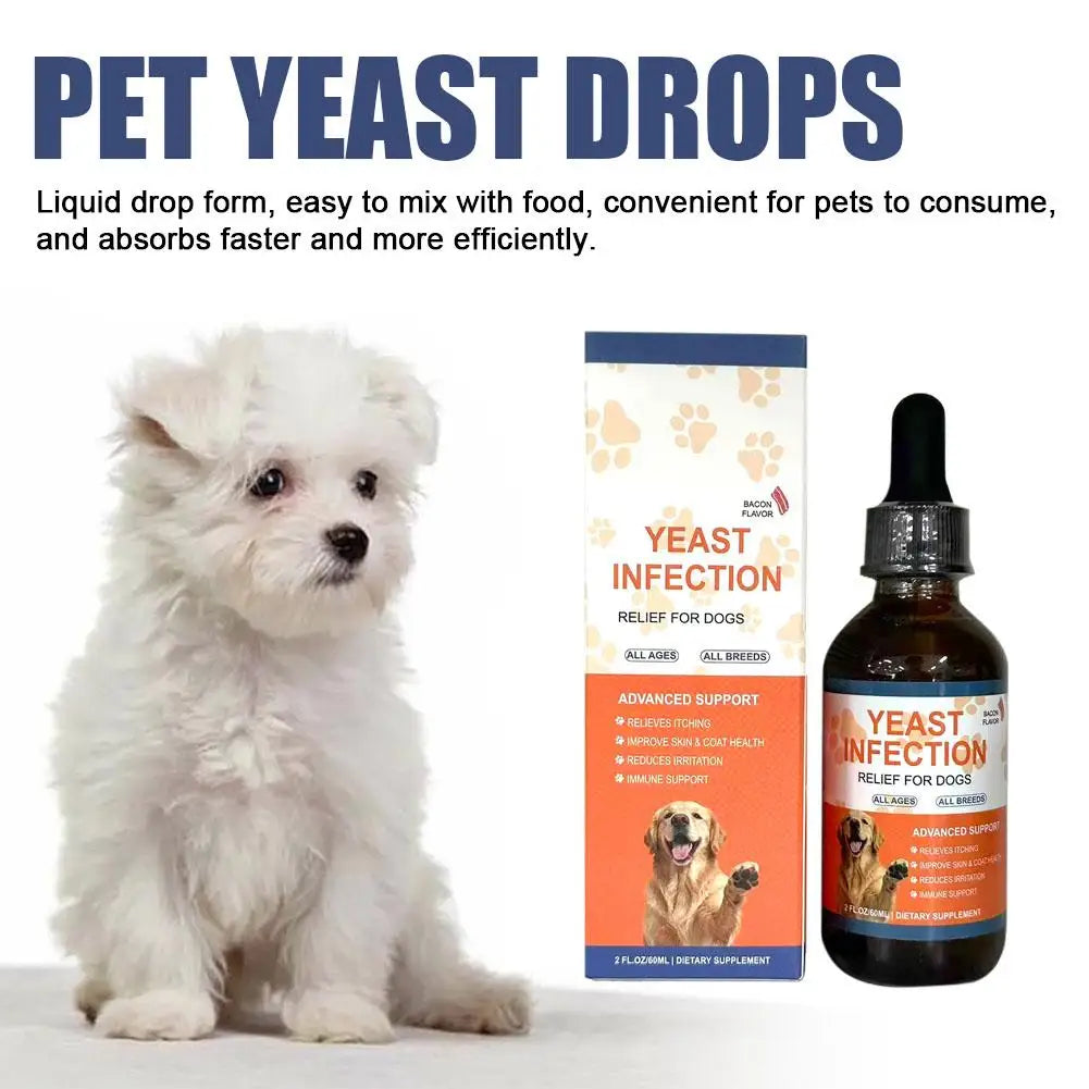 Dog Skin & Coat Care Drops – 60ml Herbal Pet Supplement for Healthy Skin & a Shiny Coat