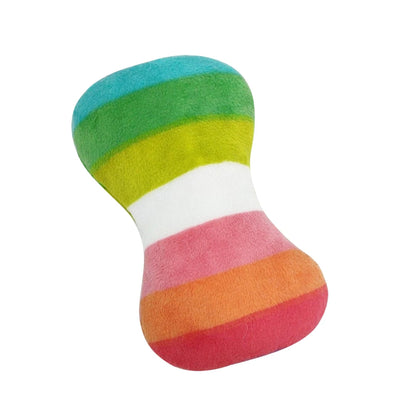 Cute Plush Squeaky Dog Toy, Cartoon Fruit Animal Chew Toy, Interactive Puzzle Toy for Dogs and Cats