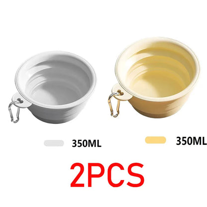 350ML Folding Dog Dish Collapsible Pet Bowl Water for Dog Drinking Bowl Cat Water Bowl Drinking Fountains for Dogs