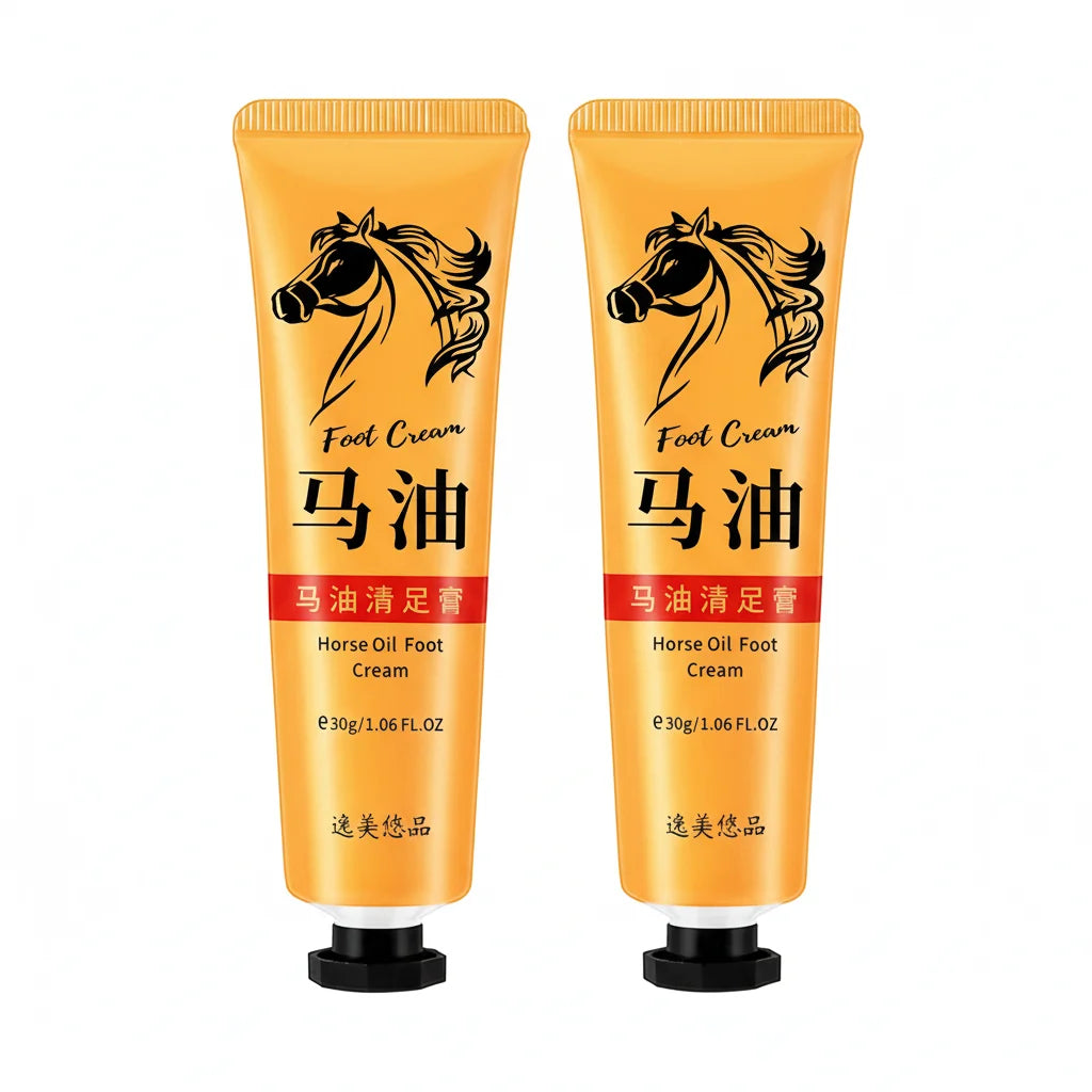 Horse Oil Foot Cream Stick, Moisturizing Balm for Dry & Cracked Heels