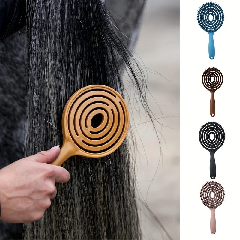 Horse Grooming Comb – Fluffy Mane & Tail Detangling Styling Brush (1pc)