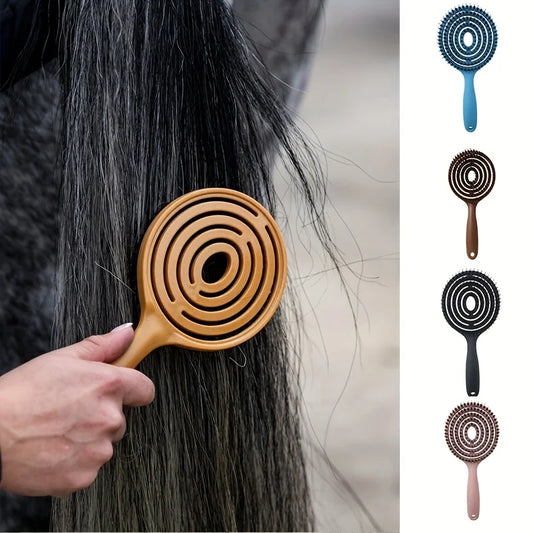 Horse Grooming Comb – Fluffy Mane & Tail Detangling Styling Brush (1pc)