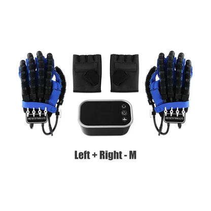 Hand Rehabilitation Exercise Robot Glove, Left and Right Hand Training Device, Finger Exerciser for Hand Mobility and Recovery
