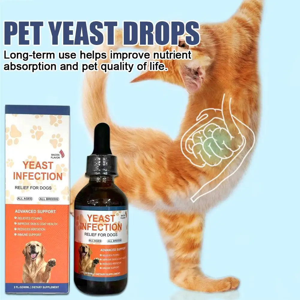 Dog Skin & Coat Care Drops – 60ml Herbal Pet Supplement for Healthy Skin & a Shiny Coat