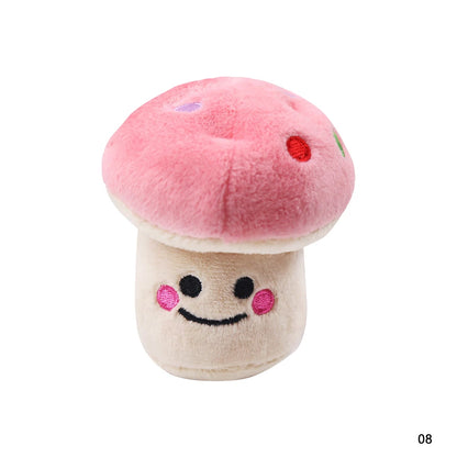 Cute Plush Squeaky Dog Toy, Cartoon Fruit Animal Chew Toy, Interactive Puzzle Toy for Dogs and Cats