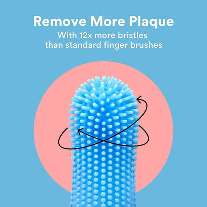 Soft Silicone Pet Finger Toothbrush – Teeth Cleaning Tool for Dogs & Cats